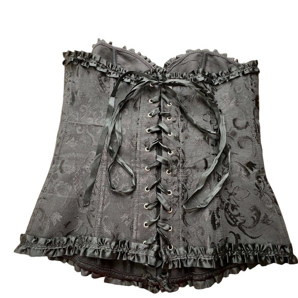 Adore Me Women's Corset Lace-Up Back Busk Front Closure Sz Med - Picture 3 of 5